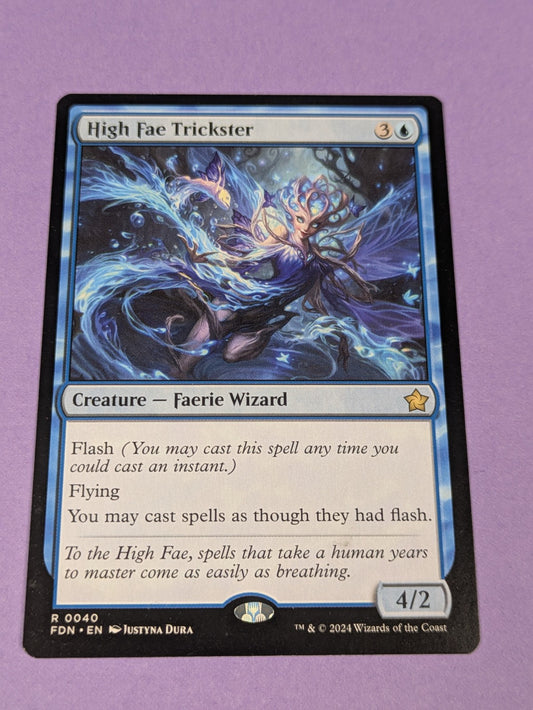 MTG Magic: Foundations: High Fae Trickster #0040 Rare - NM