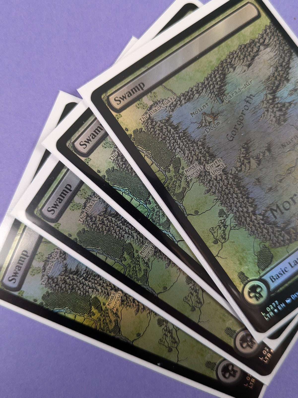 MTG: The Lord of the Rings: Tales of Middle-earth: Swamp Foil #0277 Land - NM