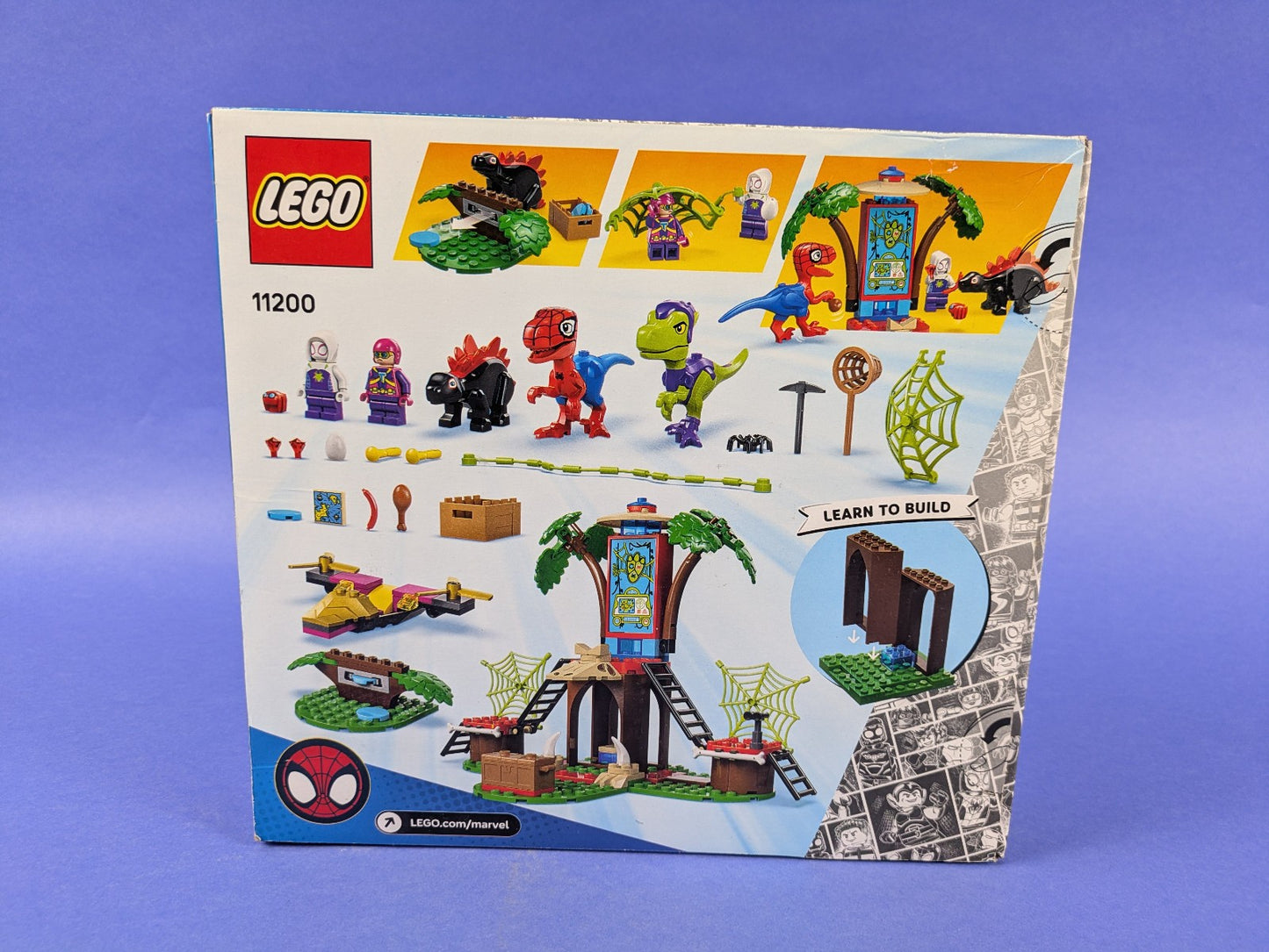 Lego Super Heroes: Spidey and Gobby's Raptor Battle at Tree House HQ 11200 NEW