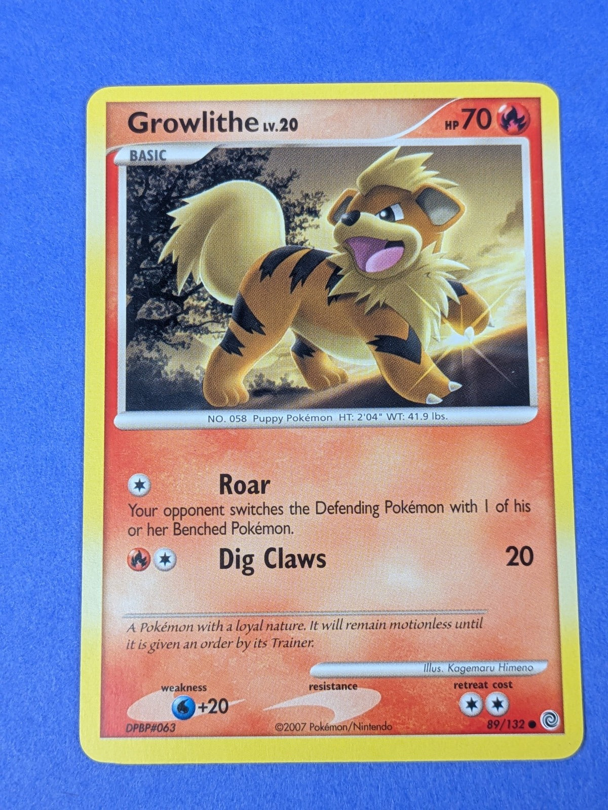 Growlithe - 89/132 - Common Secret Wonders - Pokemon Card - LP