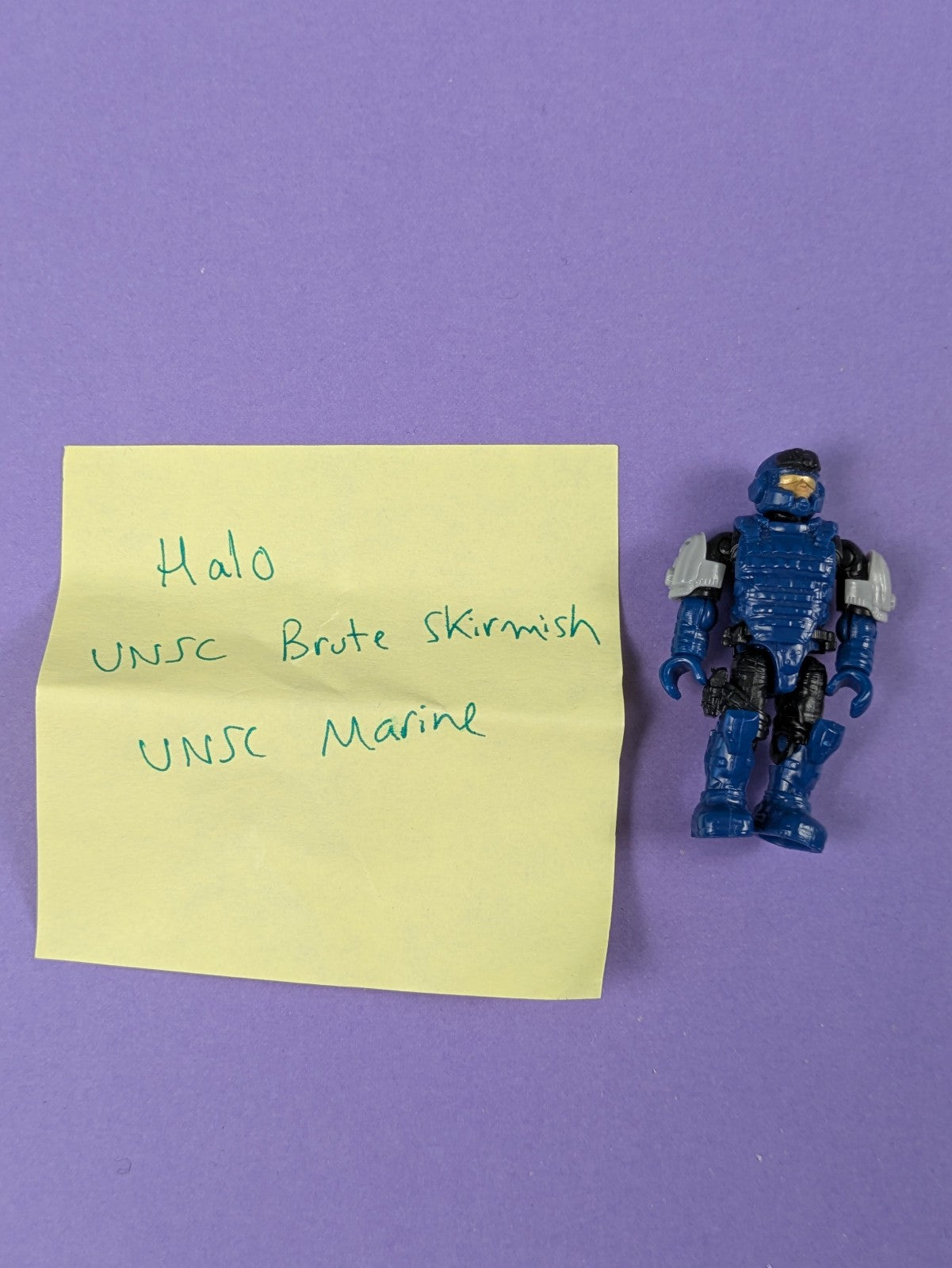 HALO Mega Bloks Construx UNSC Blue Marine DXF10 UNSC Brute Skirmish