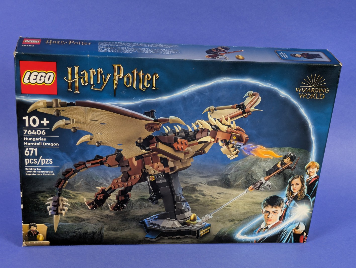 Lego Harry Potter: Sculptures: Hungarian Horntail Dragon Set 76406 Complete Set
