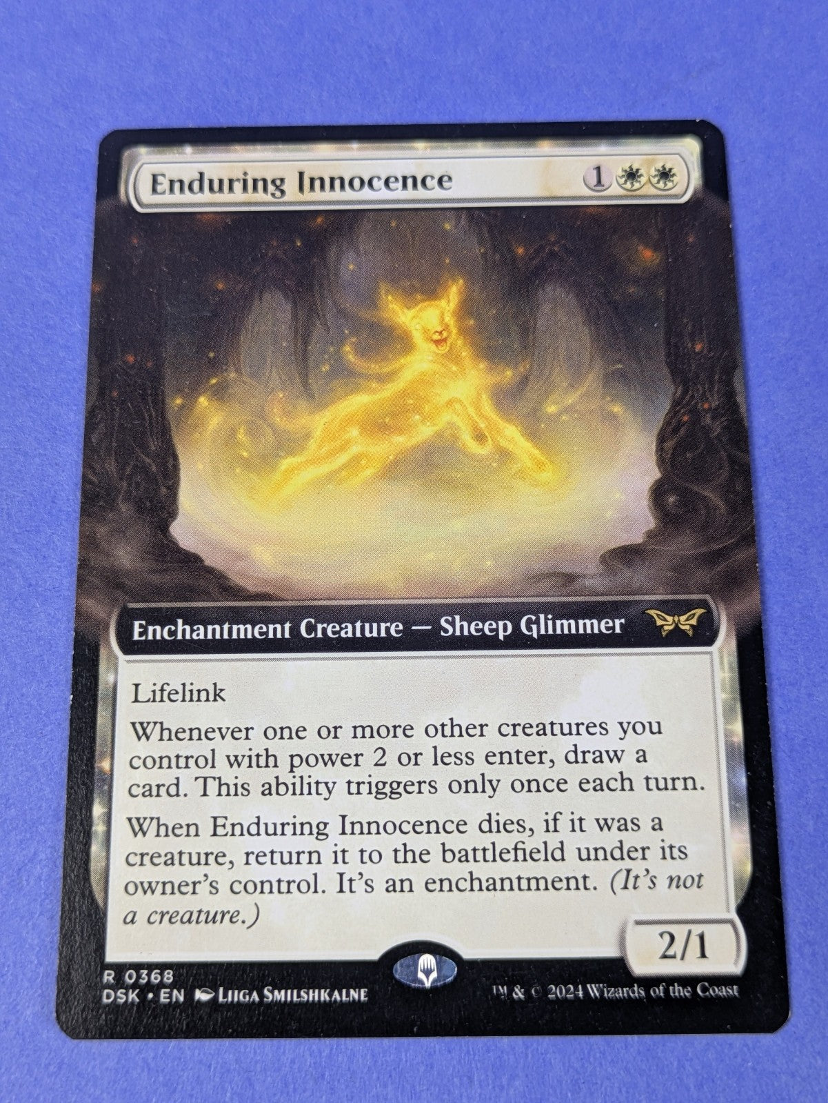 MTG Magic: Duskmourn: House of Horror: Enduring Innocence #0368 Rare - LP