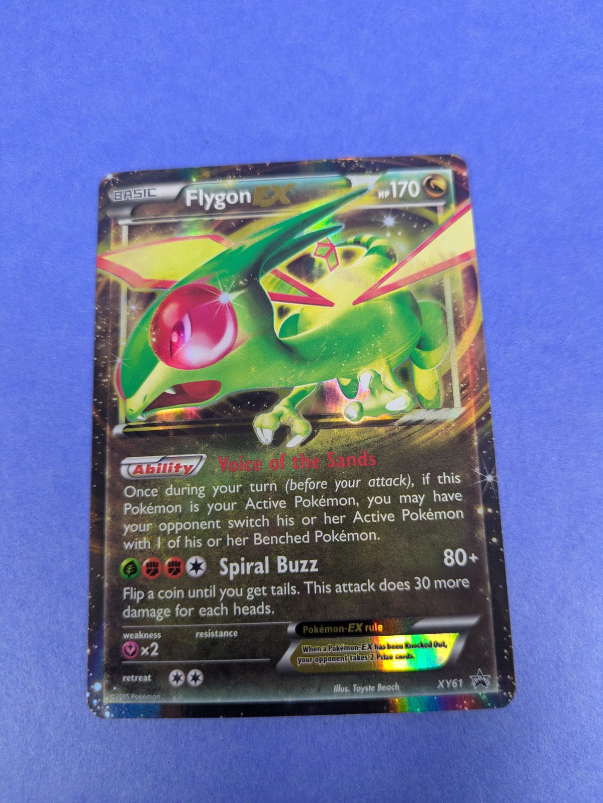 Flygon EX - XY61 - Promo Holo XY Black Star Promos - Pokemon Card - LP