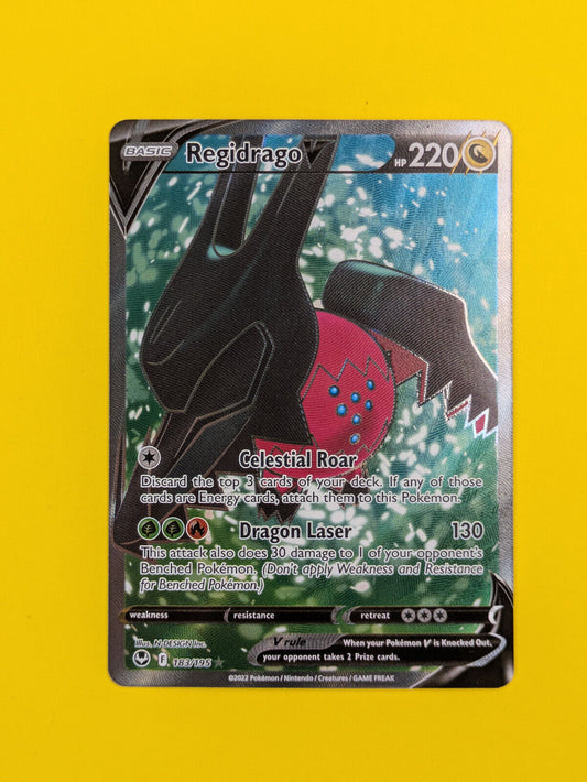 Regidrago V - 183/195 - Full Art Ultra Rare Silver Tempest - Pokemon Card - NM