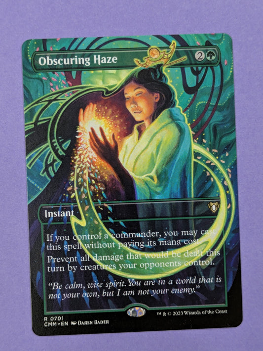 MTG Magic: Commander Masters: Obscuring Haze Borderless #0701 Rare - NM