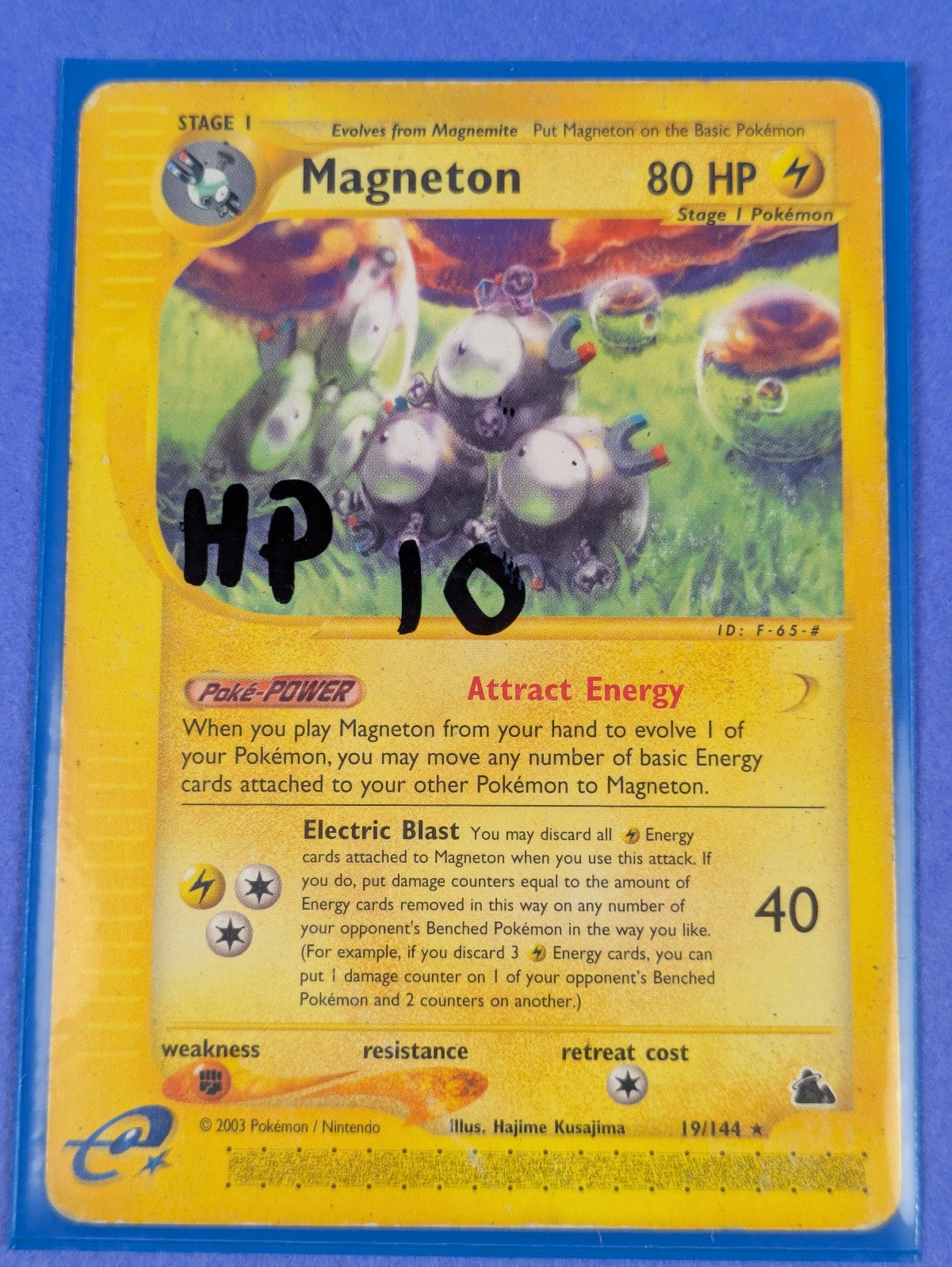 Magneton - 19/144 - Rare Skyridge - Pokemon Card - HP
