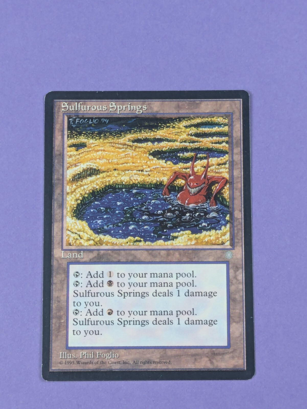 MTG: Magic The Gathering: Sulfurous Springs -  Rare - LP