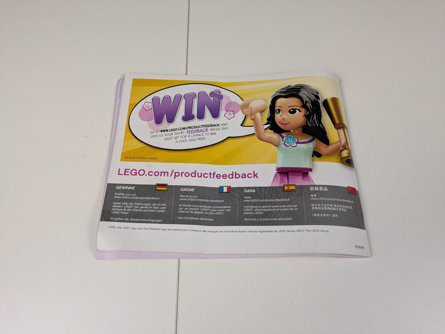 Lego FRIENDS: Heartlake Pizzeria Set 41311 w/ Instructions