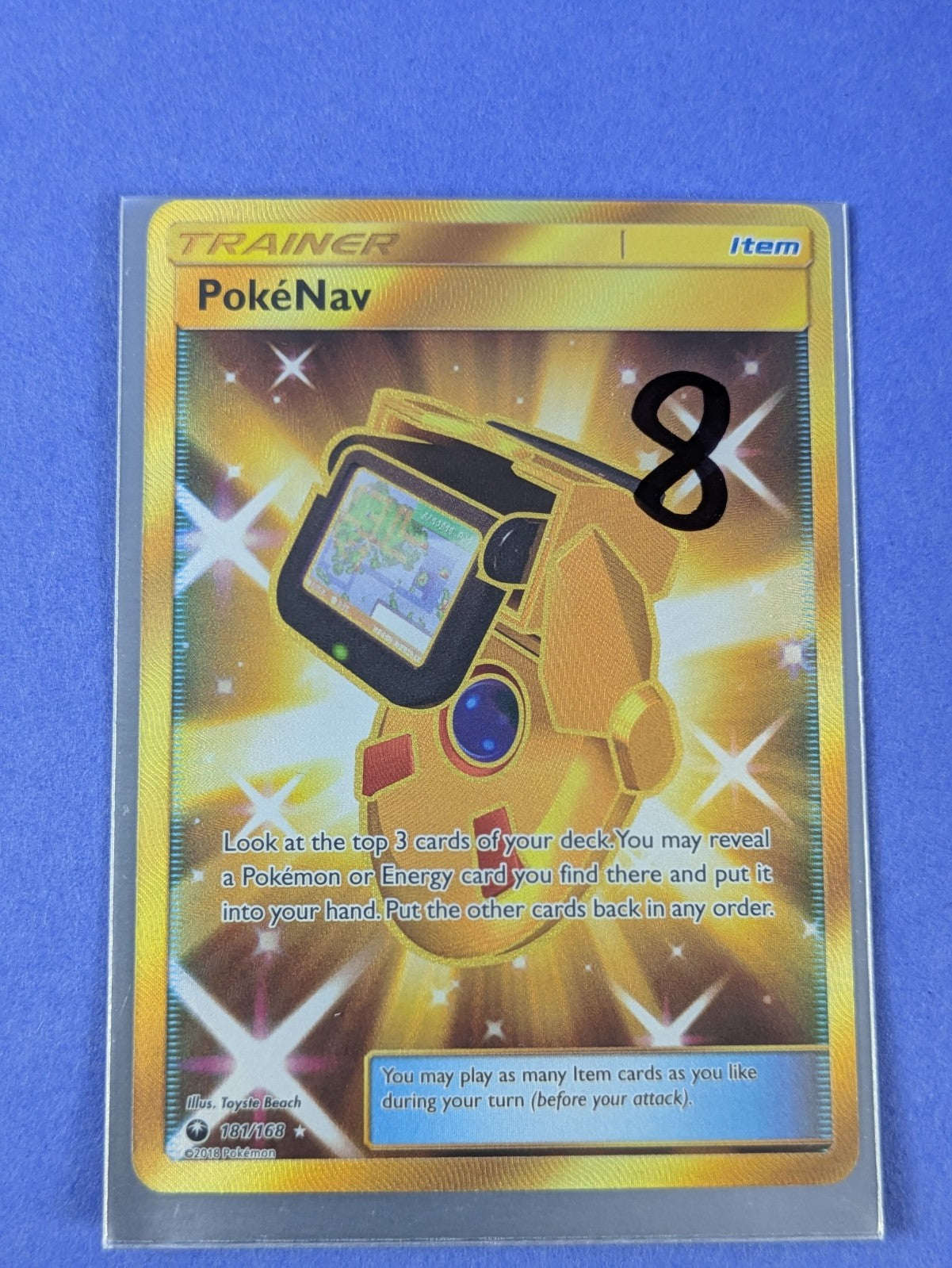 PokéNav - 181/168 - Rare Secret Celestial Storm - Pokemon Card - NM