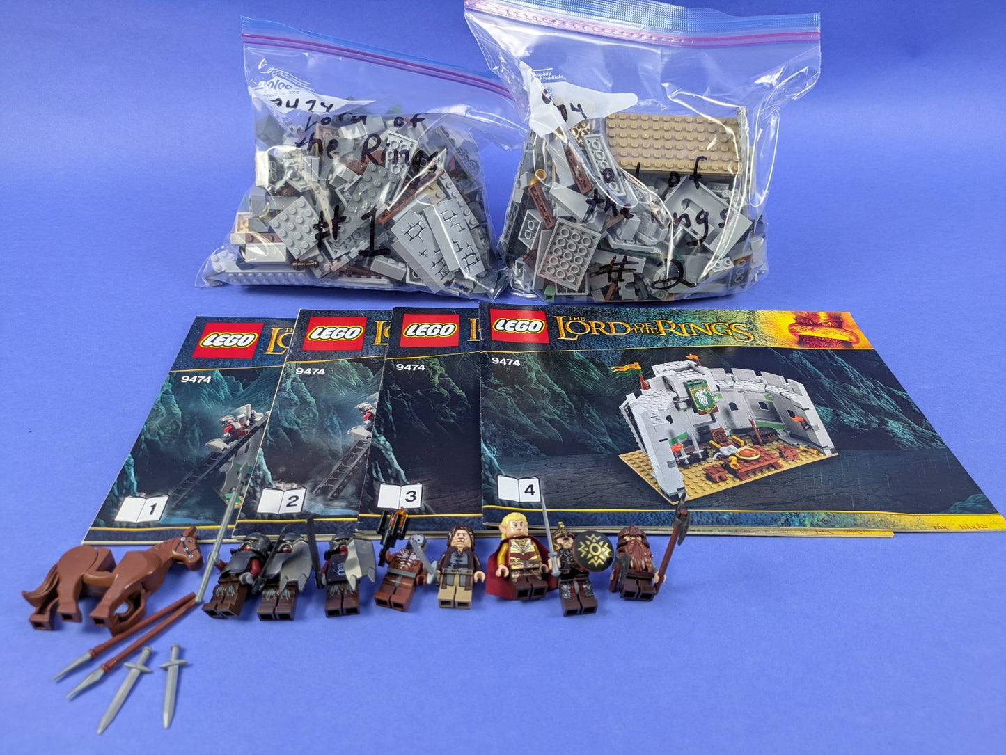 LEGO The Hobbit The Lord of the Rings The Battle of Helm's Deep 9474 Pre-Owned