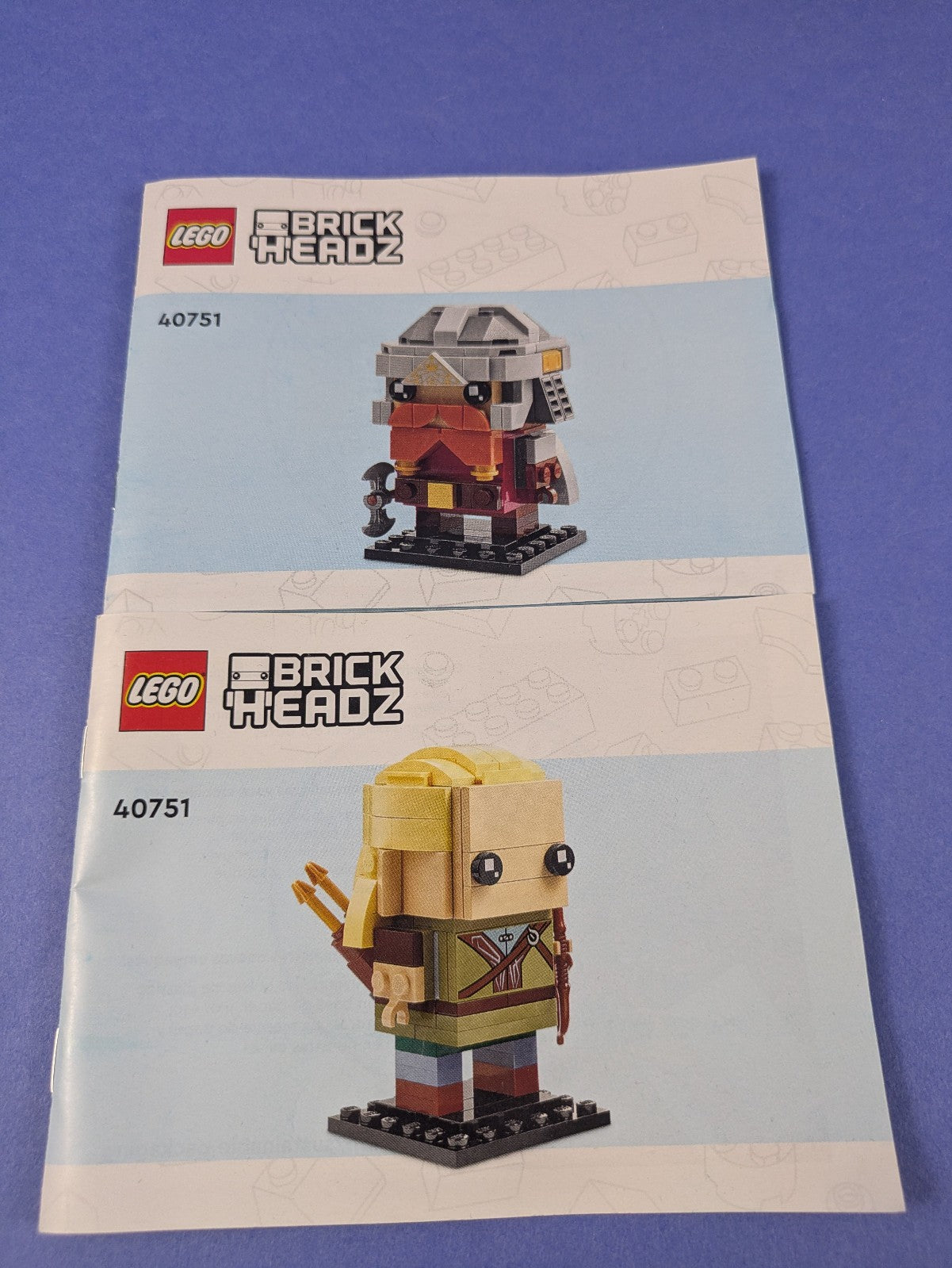 LEGO BrickHeadz The Lord of the Rings Legolas & Gimli 40751 Complete Pre-Owned