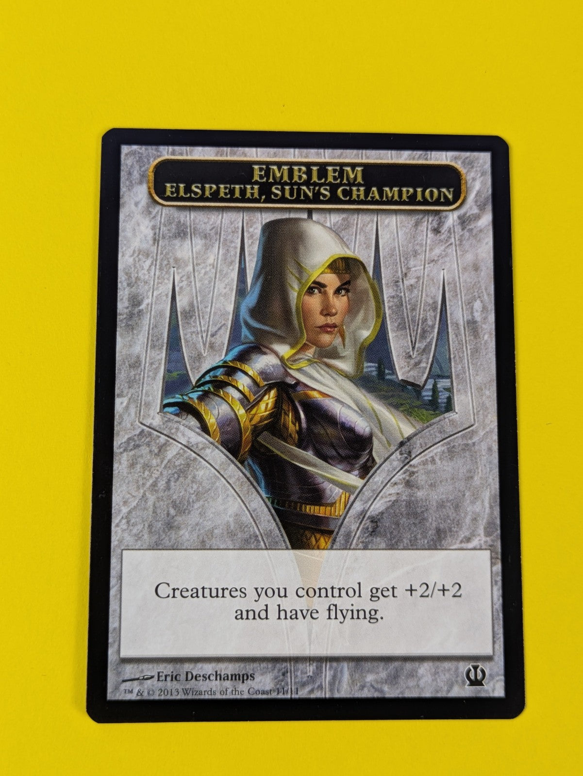 MTG: Theros Tokens: Elspeth, Sun's Champion Emblem #11/11 Token - NM