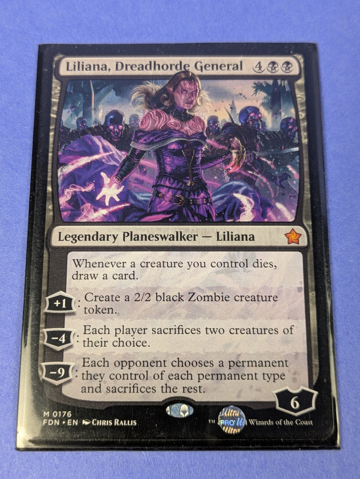 MTG Magic: Foundations: Liliana, Dreadhorde General #0176 Mythic - NM