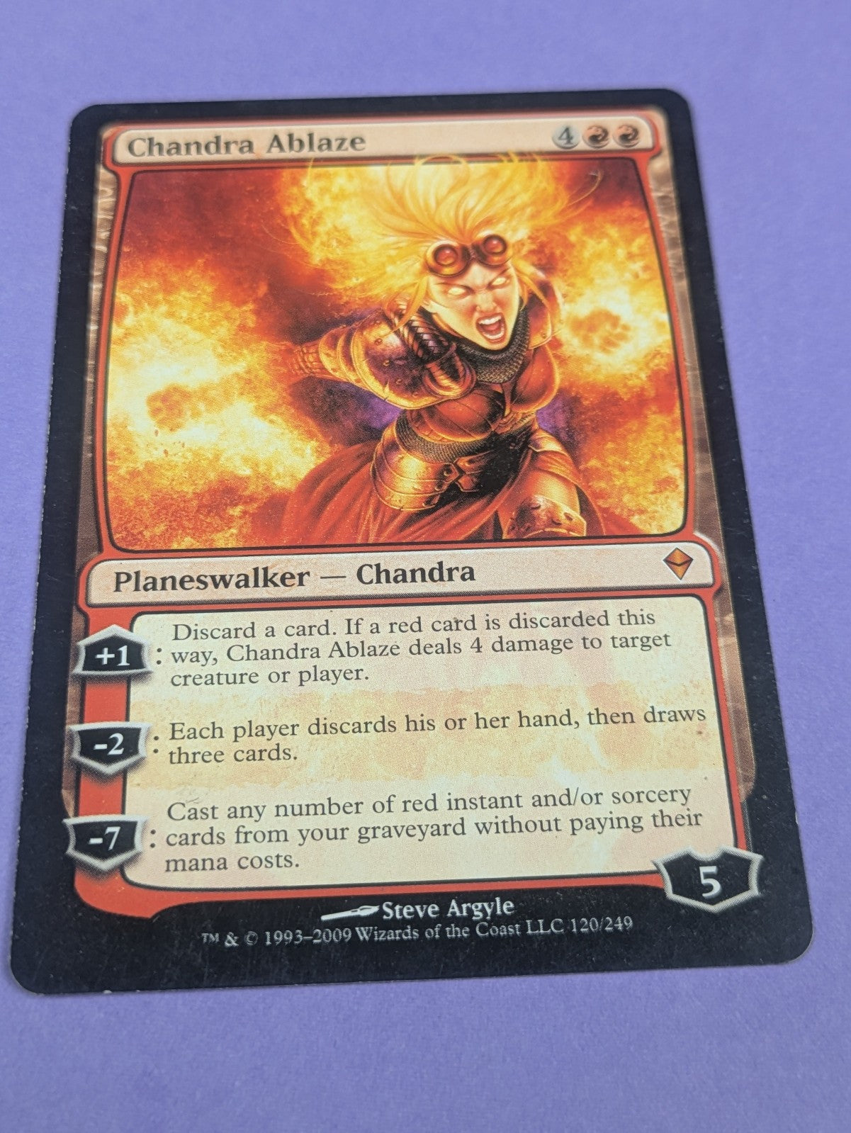 MTG Magic: Zendikar: Chandra Ablaze #120/249 Mythic - LP