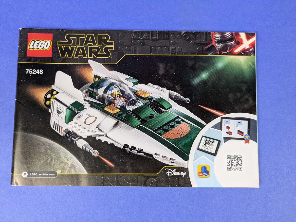 Lego Star Wars: Resistance A-Wing Starfighter Set 75248 w/ Instructions