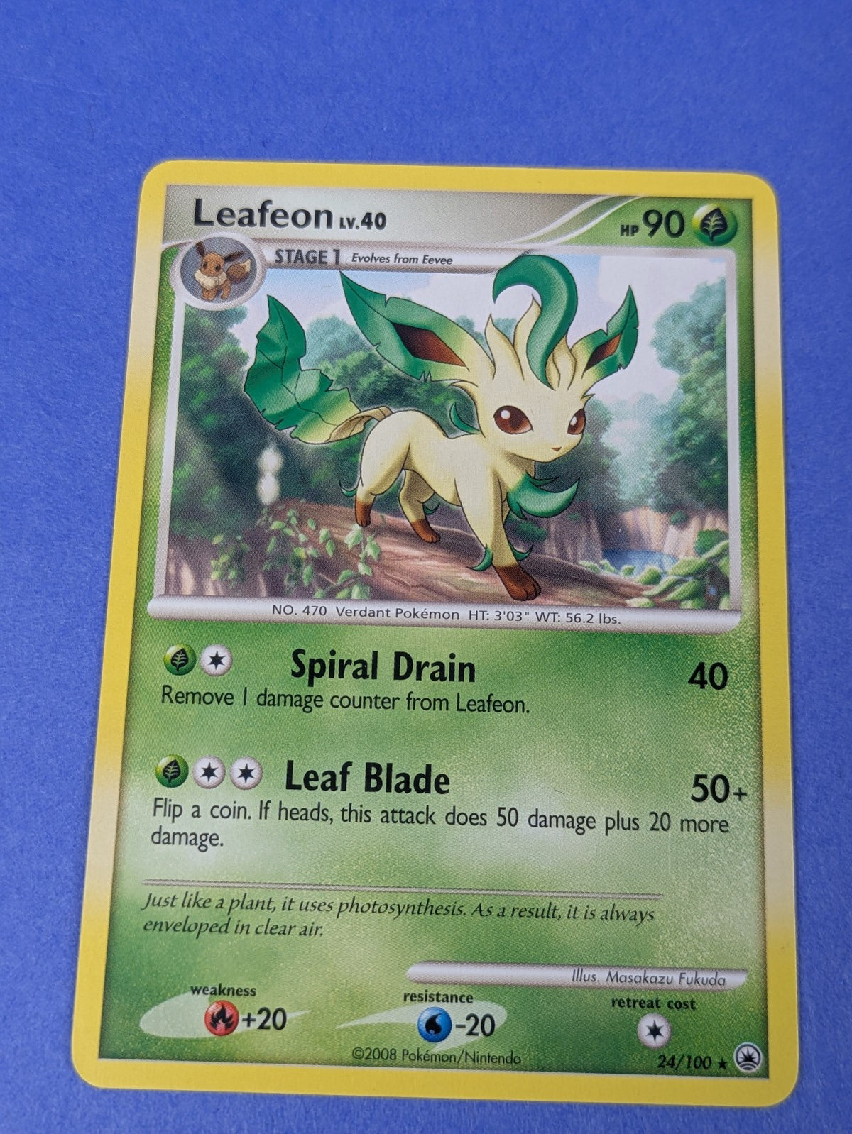 Leafeon - 24/100 - Rare Majestic Dawn - Pokemon Card - LP