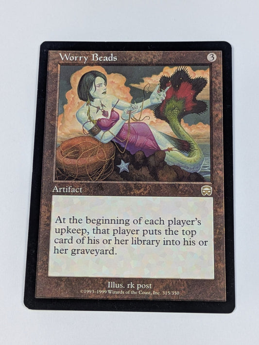 MTG Magic: Mercadian Masques: Worry Beads #315/350 Rare - LP