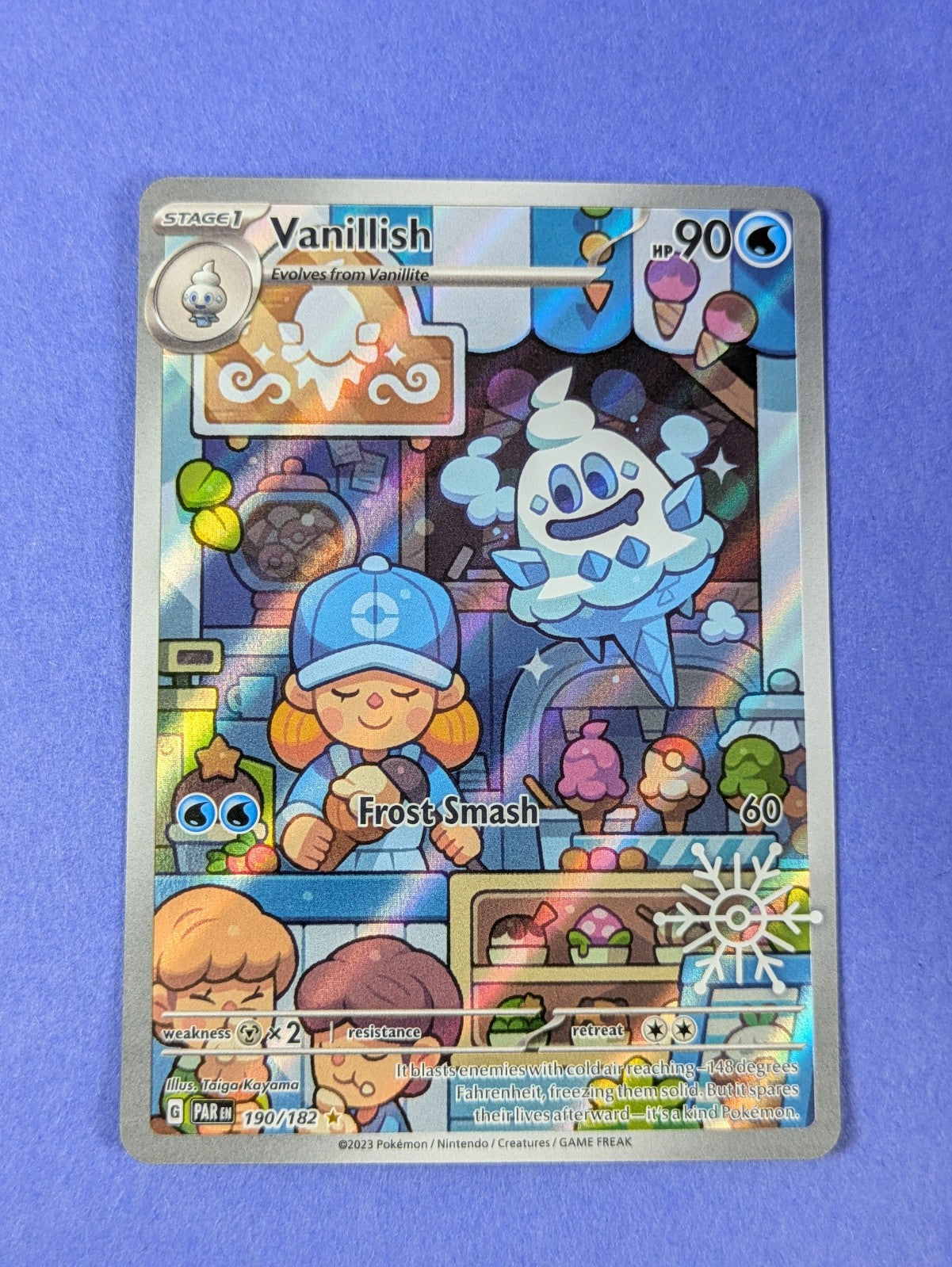 Vanillish - 190/182 - Illustration Rare Holo  Paradox Rift - Pokemon Card - NM