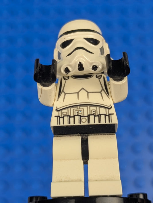 Lego Star Wars: Imperial Stormtrooper - Printed Black Head sw0366 Set 9489