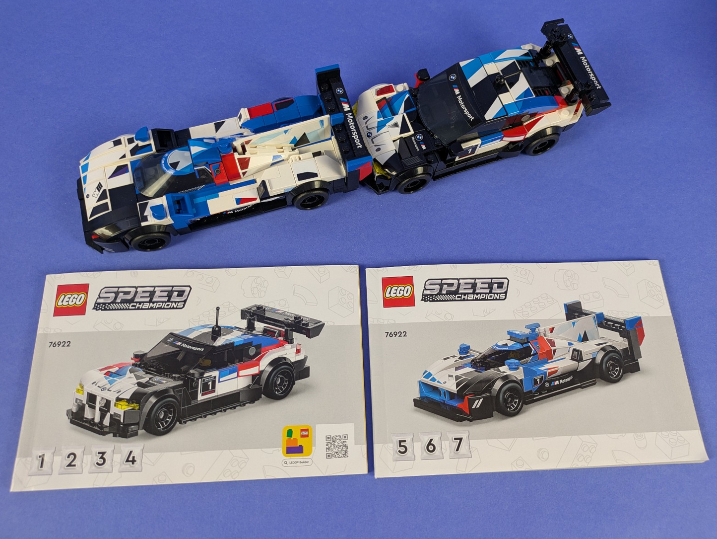 Lego SPEED CHAMPIONS: BMW M4 GT3 & BMW M Hybrid V8 76922 Incomplete Set