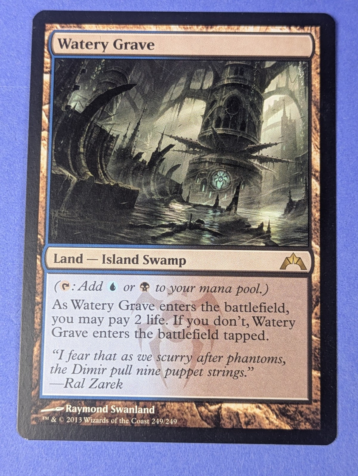 MTG Magic: Gatecrash: Watery Grave #249/249 Rare - NM