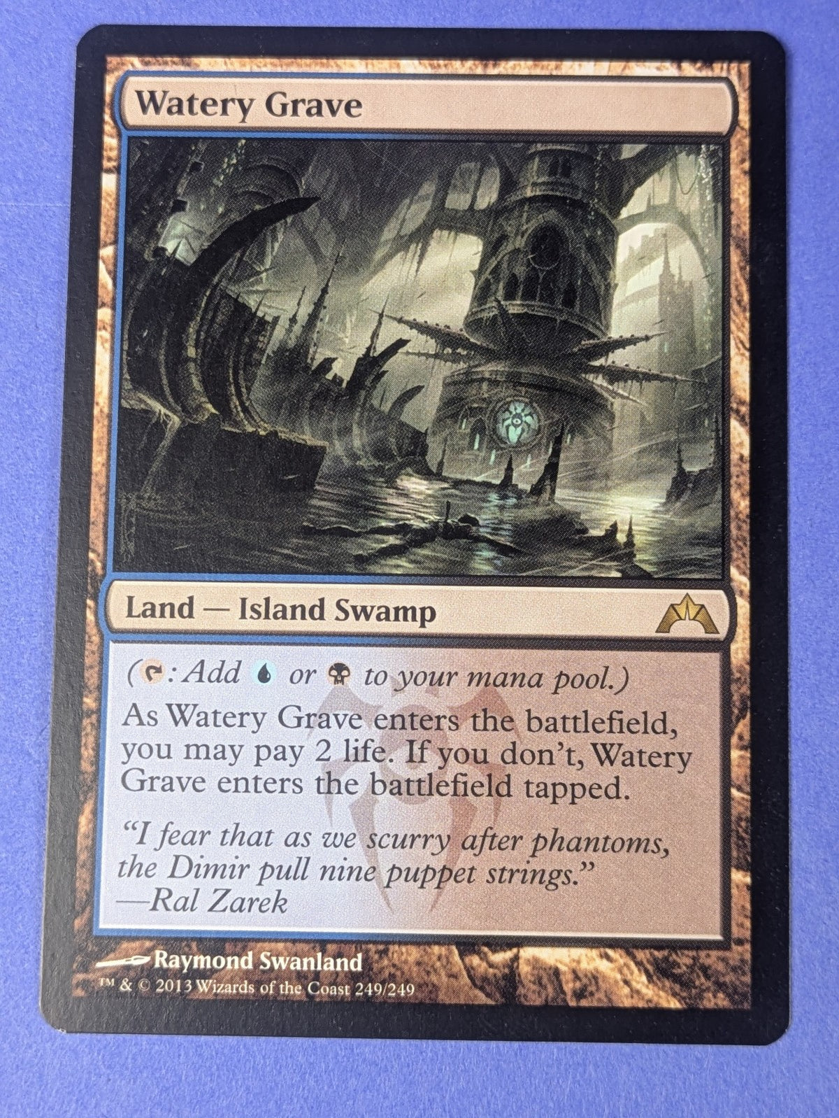 MTG Magic: Gatecrash: Watery Grave #249/249 Rare - NM