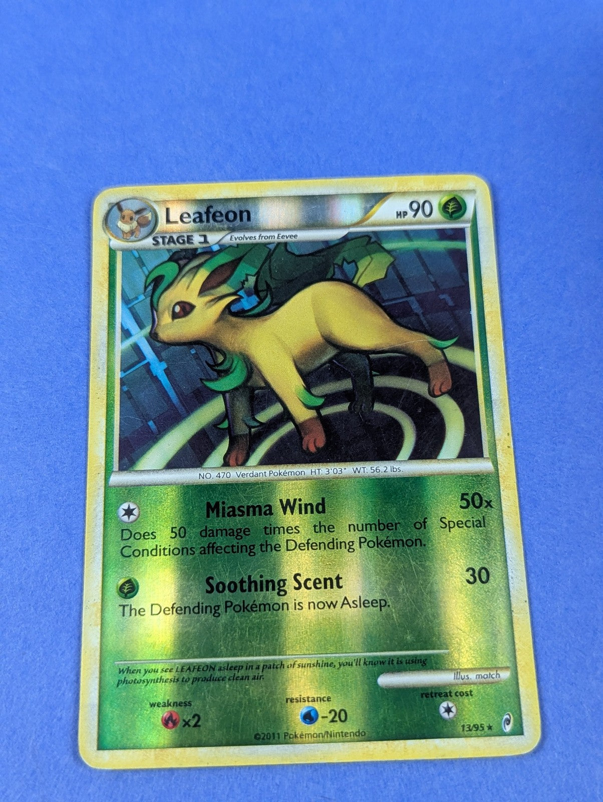 Leafeon - 13/95 - Holo Rare Reverse Holo Call of Legends - Pokemon Card - MP