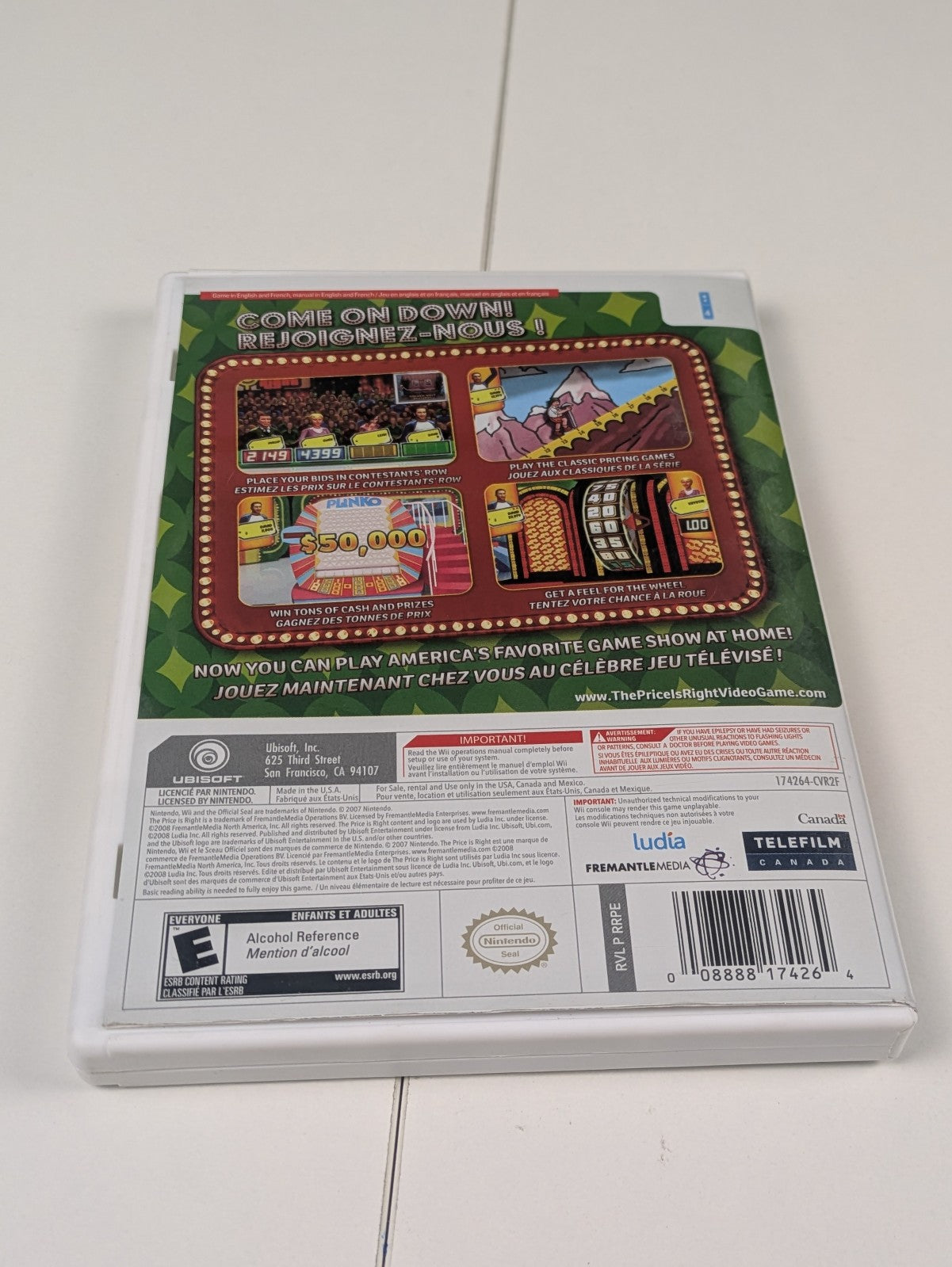 The Price Is Right (Nintendo Wii, 2008) CIB