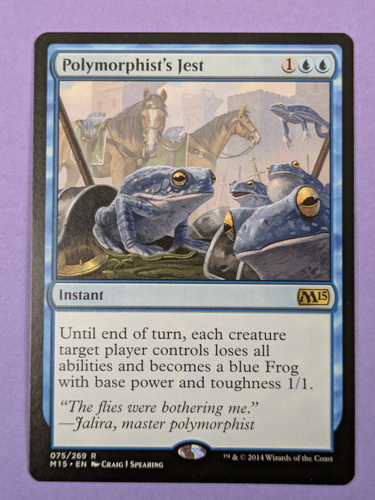 MTG Magic The Gathering: Magic 2015 Polymorphist's Jest Rare #075/269 - NM