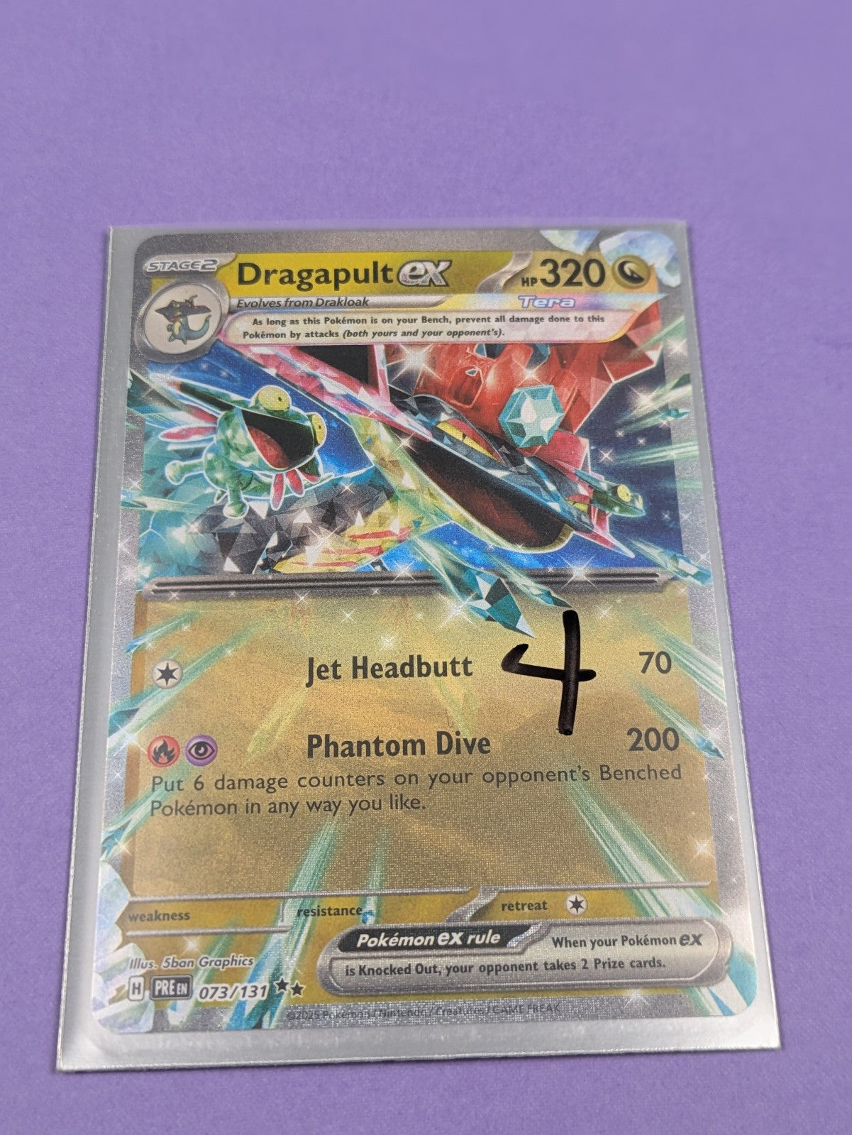 Dragapult ex - 073/131 - Double Rare Holo Prismatic Evolutions - Pokemon - NM