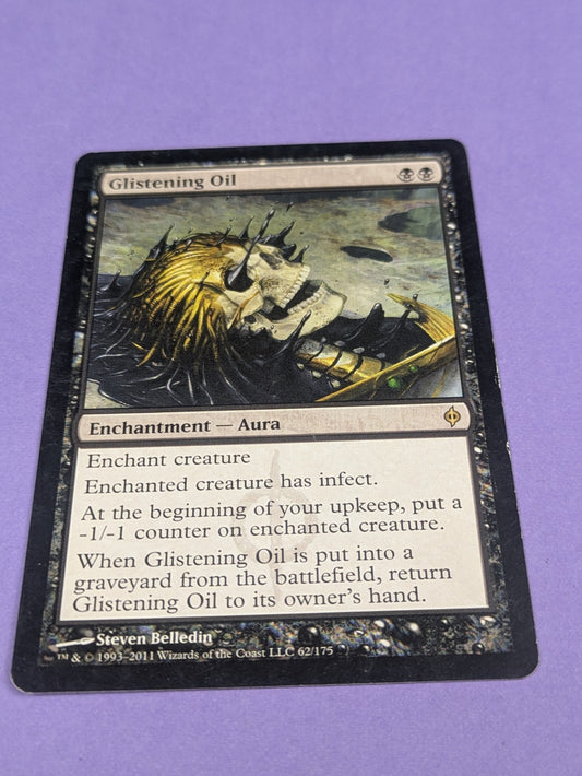 MTG Magic: New Phyrexia: Glistening Oil #62/175 Rare - MP