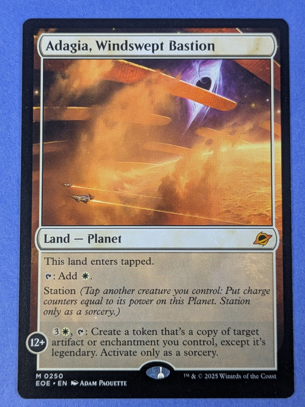 MTG Magic: Edge of Eternities: Adagia, Windswept Bastion #0250 Mythic - LP