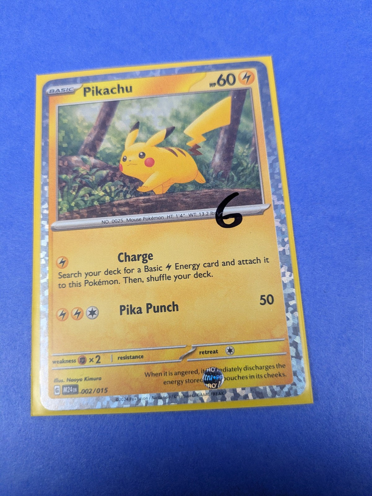 Pikachu - 002/015 - Promo Holo McDonalds 2025 Promo - Pokemon Card - NM