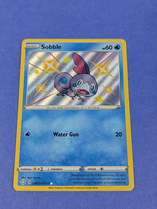 Sobble - SV025/SV122 - Shiny Rare Holo Shining Fates - Pokemon Card - NM