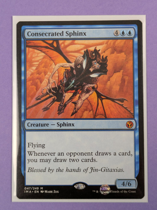 MTG Magic The Gathering: Iconic Masters: Consecrated Sphinx Mythic #076/249 - NM