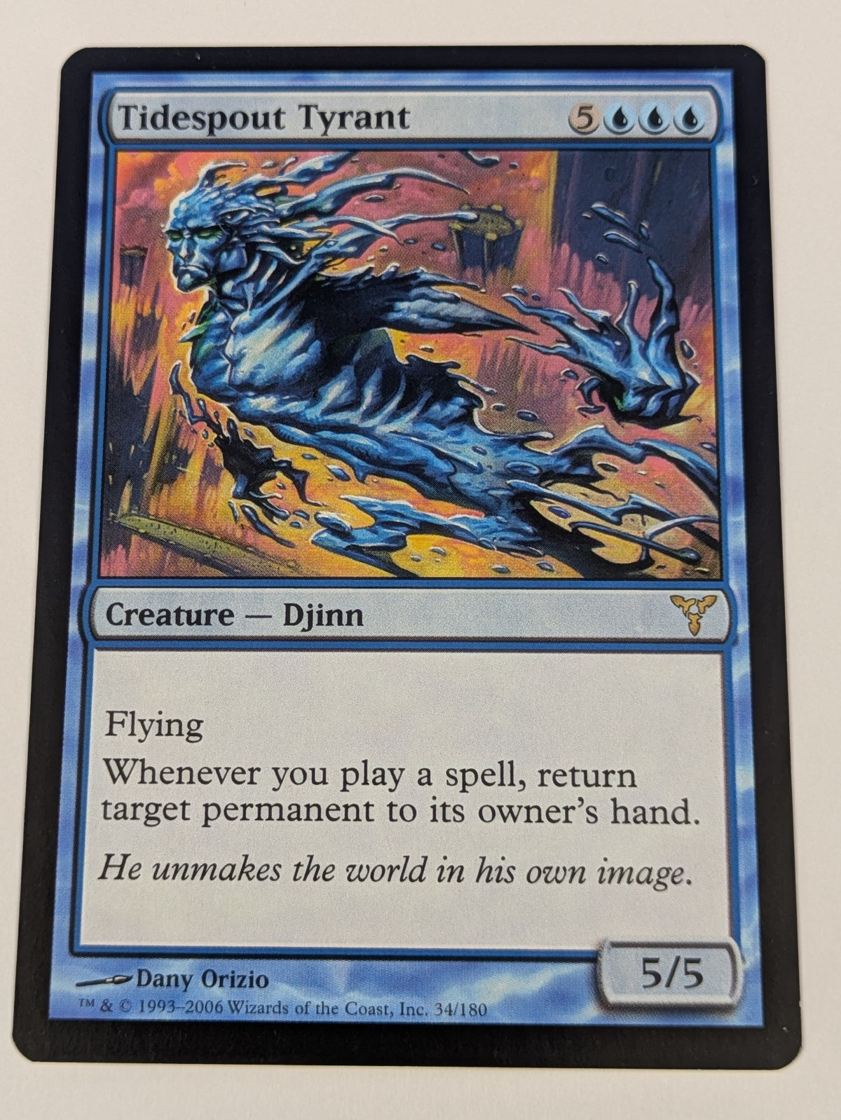 MTG Magic: Dissension: Tidespout Tyrant #34/180 Rare - NM