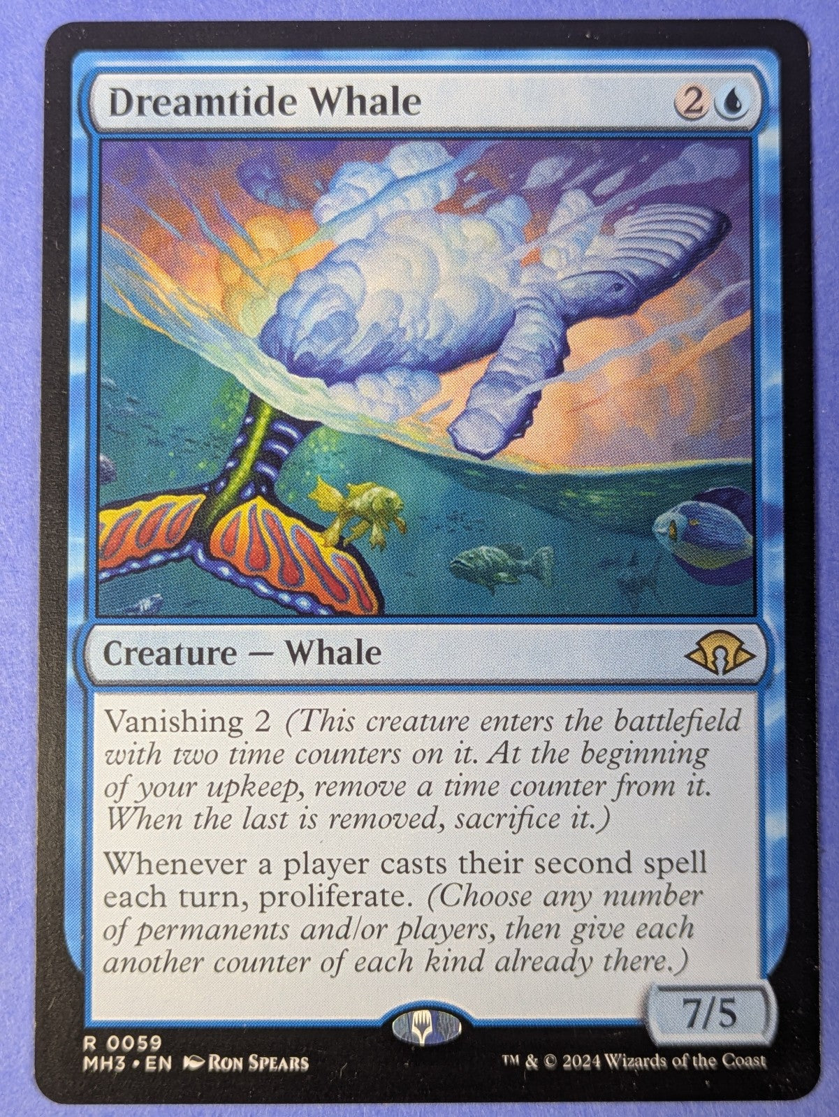 MTG Magic: Modern Horizons 3: Dreamtide Whale #0059 Rare - NM
