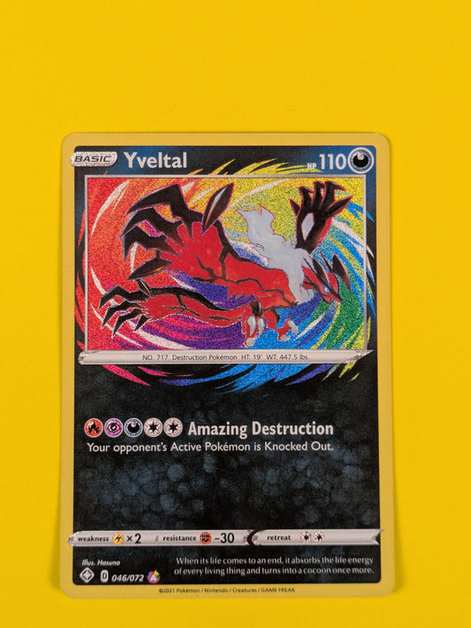 Yveltal - 046/072 - Amazing Rare Shining Fates - Pokemon Card - NM