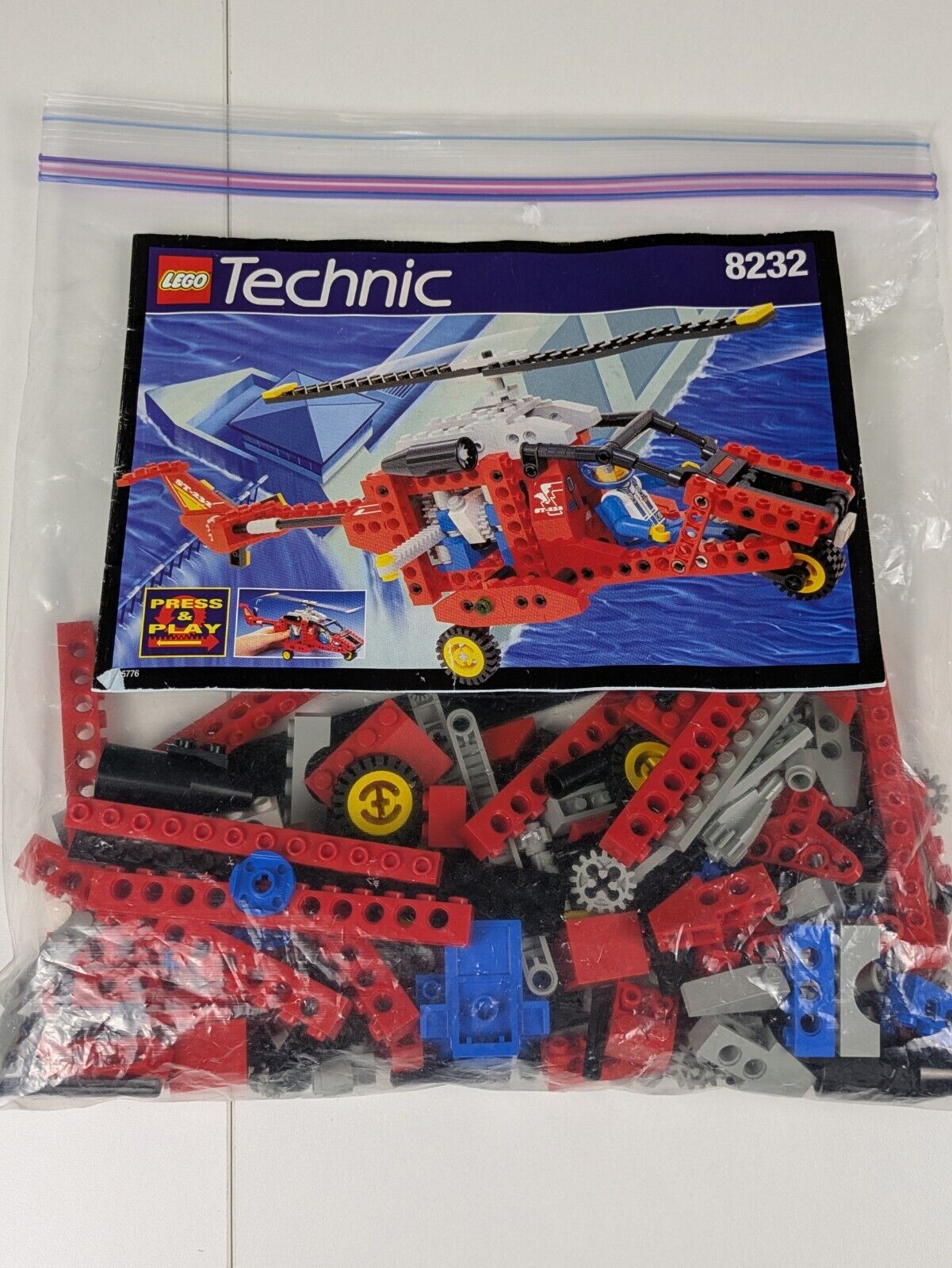 Lego Technic: Model: Airport: Chopper Force 8232 w/ Instructions ...
