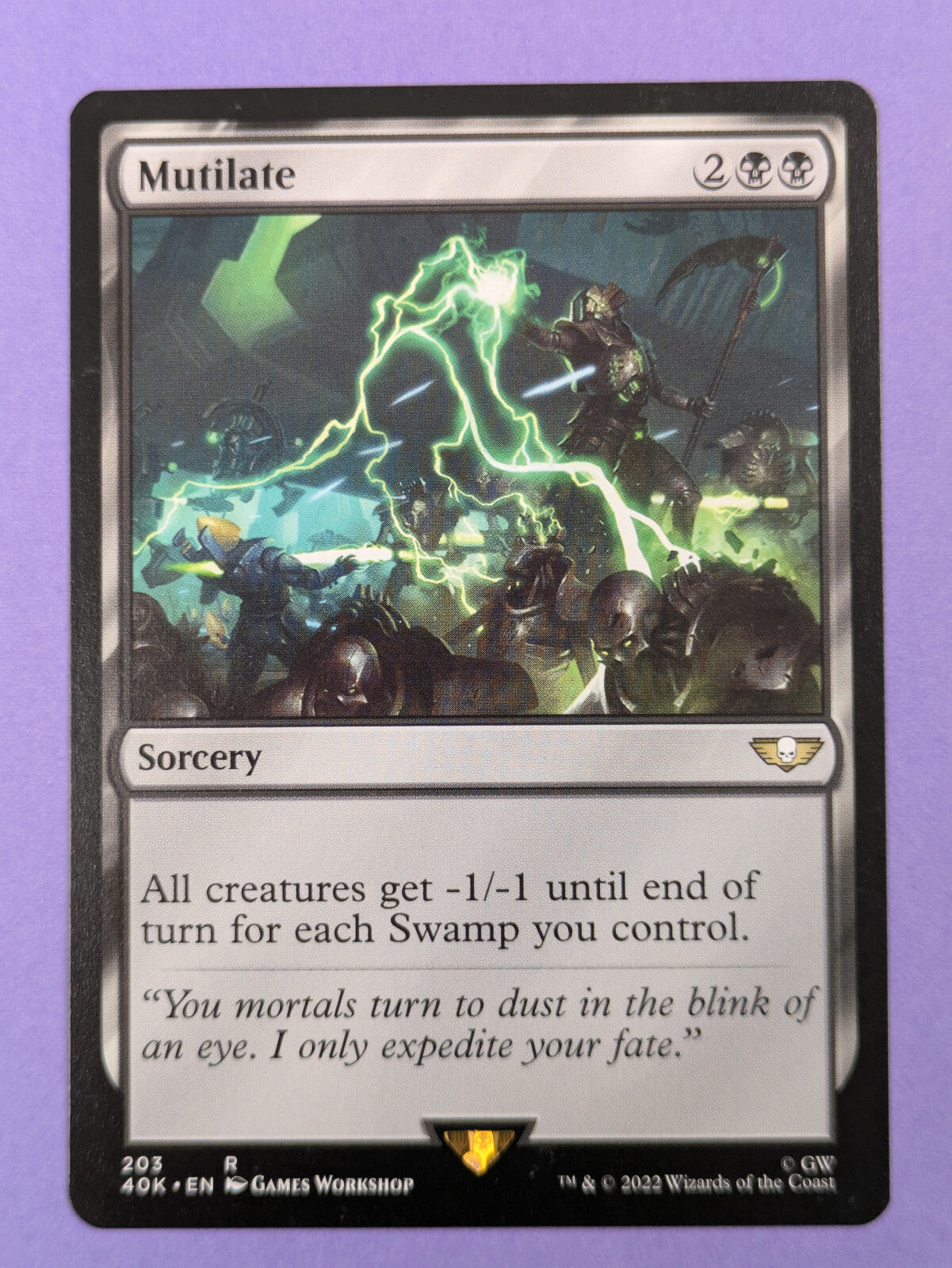 MTG Magic: Warhammer 40,000 Commander (40K): Mutilate #203 Rare - NM
