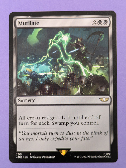MTG Magic: Warhammer 40,000 Commander (40K): Mutilate #203 Rare - NM