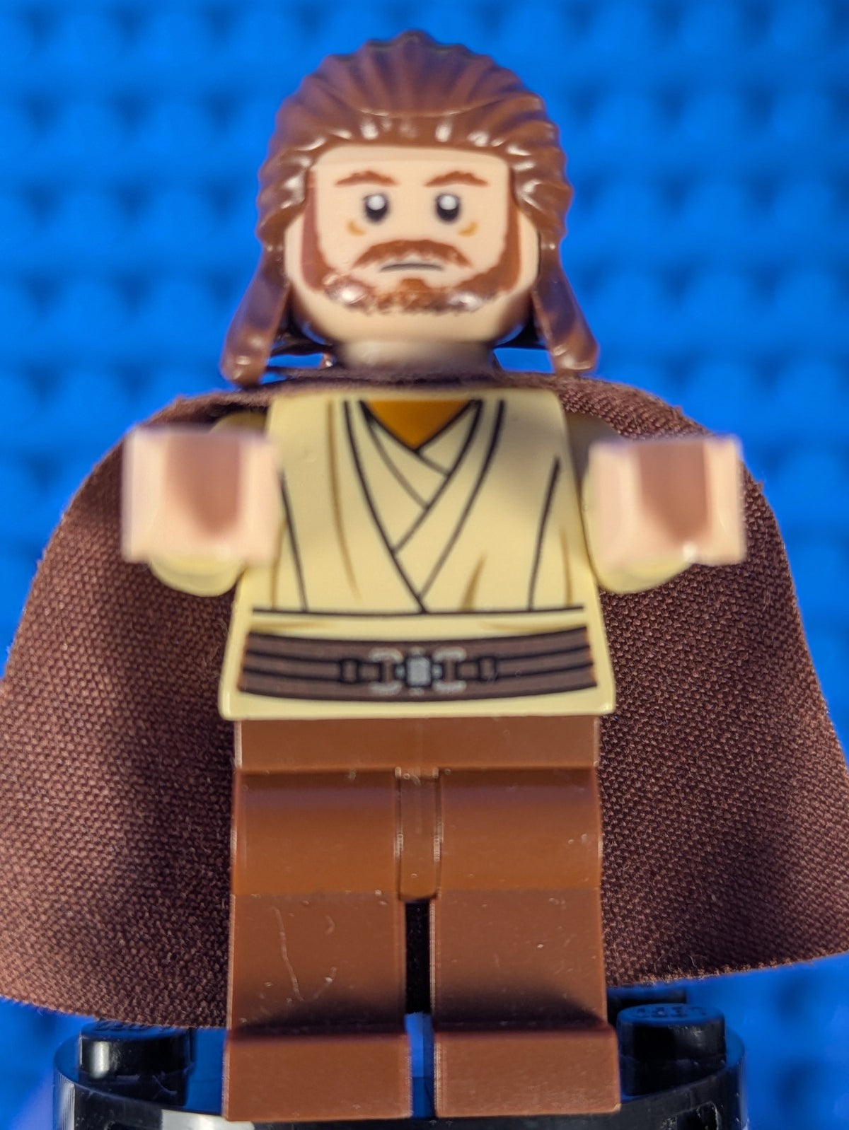 Lego Star Wars: Qui-Gon Jinn - Light Nougat Head sw0322 Set 7961