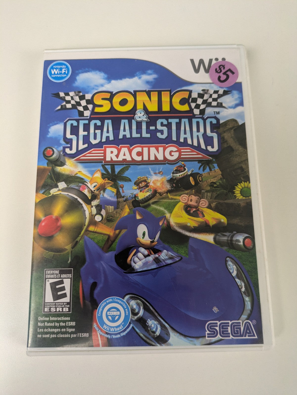 Sonic & Sega All-Stars Racing (Nintendo Wii, 2010) CIB