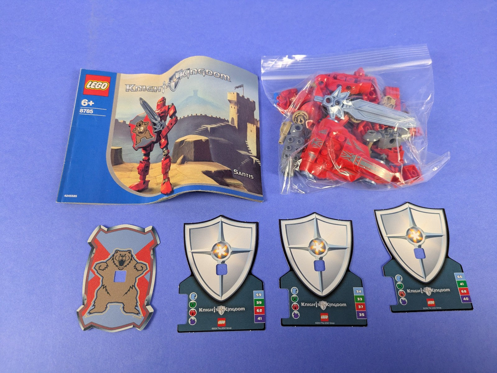 Lego Castle: Knights Kingdom II: Santis (USA version with 3 Cards) 8785 Complete