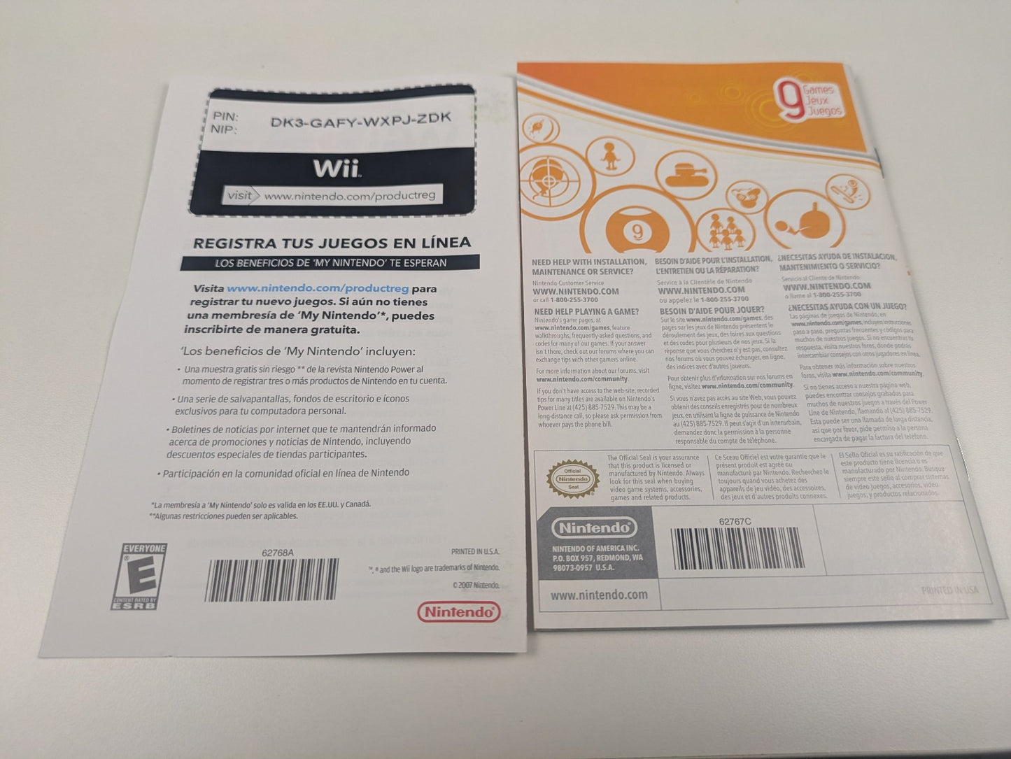 Wii Play (Nintendo Wii, 2006) CIB