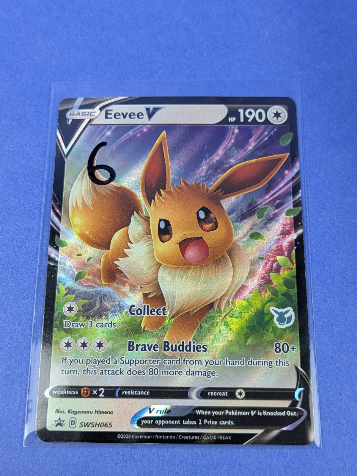 Eevee V - SWSH065 - Holo Promo Eevee Stamp Battle Academy: 2022 - Pokemon - LP
