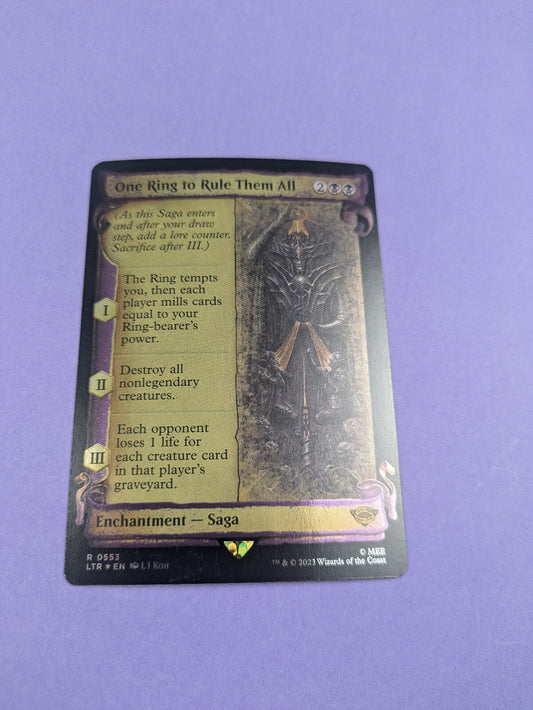 MTG: Magic The Gathering: One Ring to Rule Them All (Showcase) Foil - Rare - NM