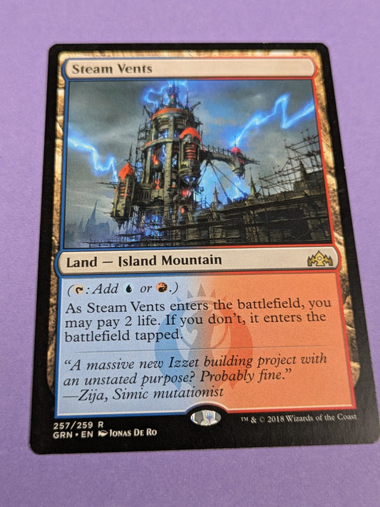 MTG Magic: Guilds of Ravnica: Steam Vents #257/259 Rare - NM