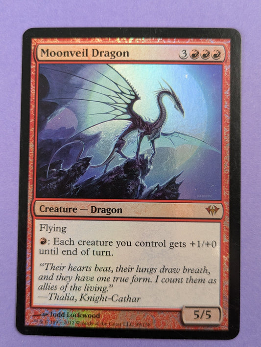 MTG Magic: Dark Ascension: Moonveil Dragon #99/158 Mythic - NM